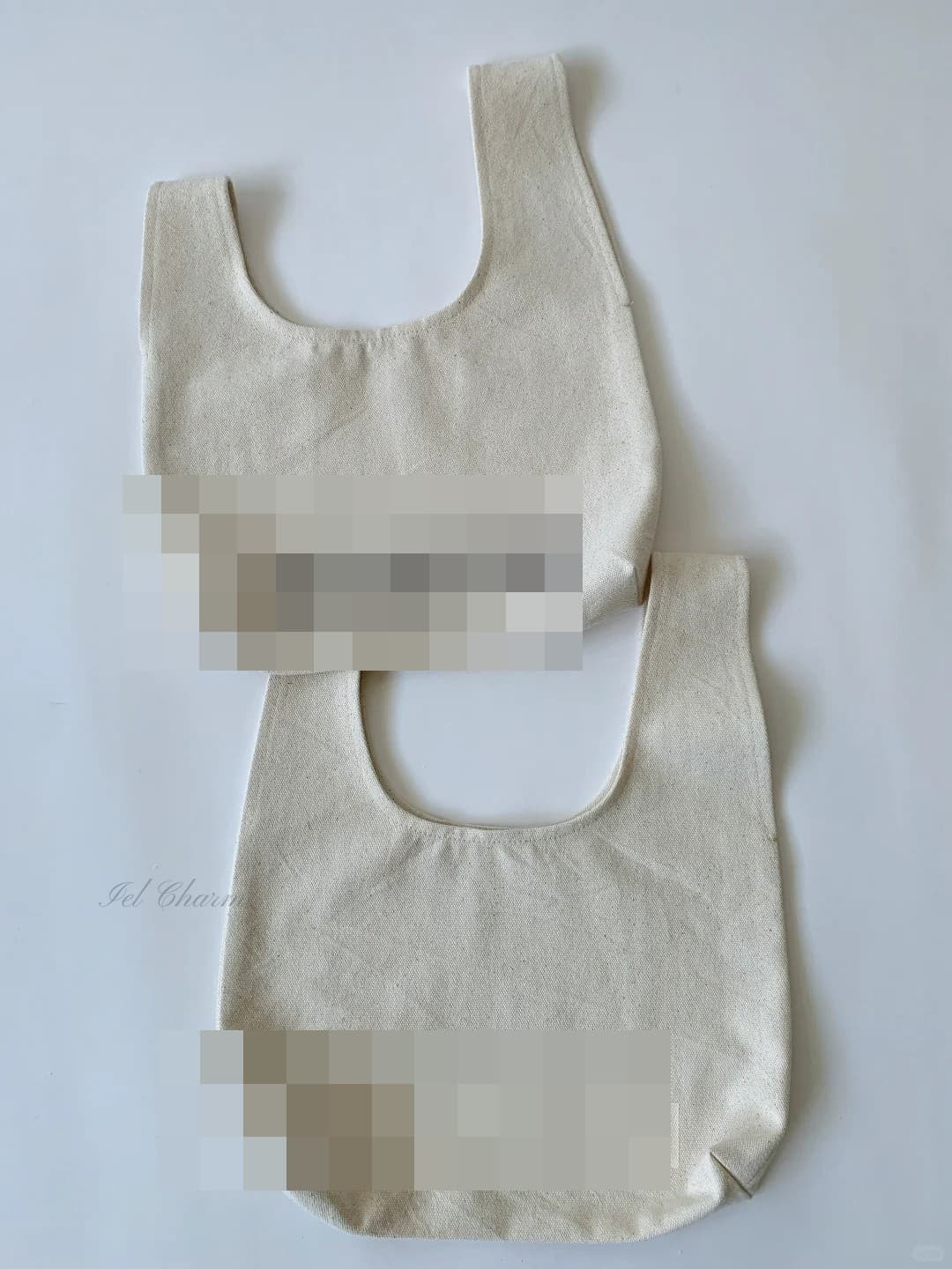 Sac nœud porté épaule, toile de coton