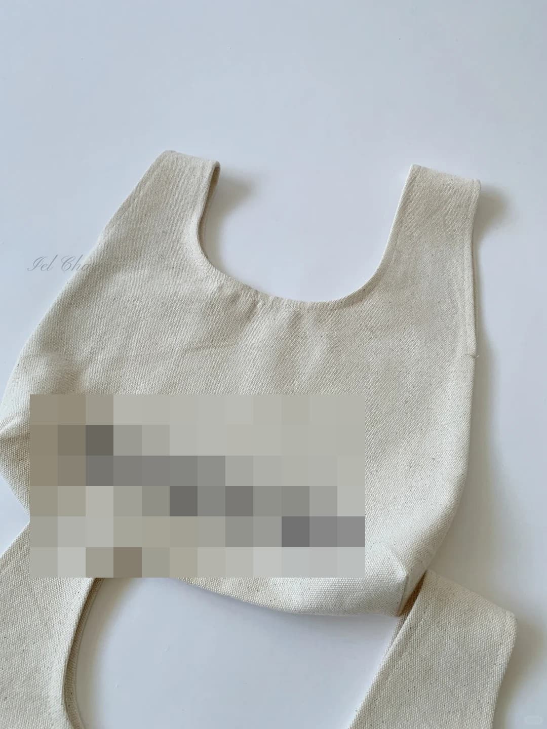 Sac nœud porté épaule, toile de coton